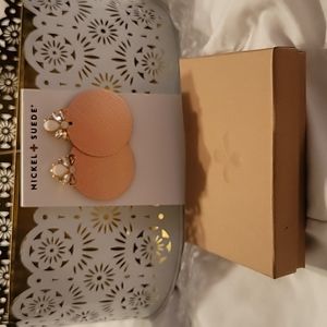 Nickel & Suede earrings